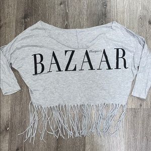 Harpers Bazaar off shoulder shirt